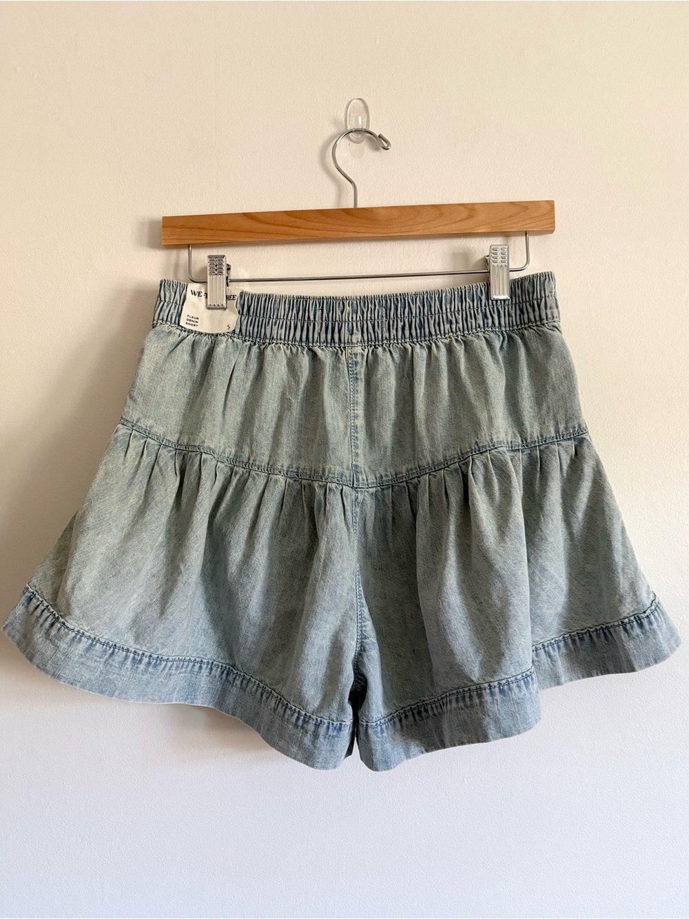 We the Free Fleur Denim Shorts in Belle Blue NEW - Picture 6 of 8